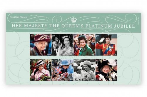 20220922(O)英國直送英女皇70周年紀念郵票 