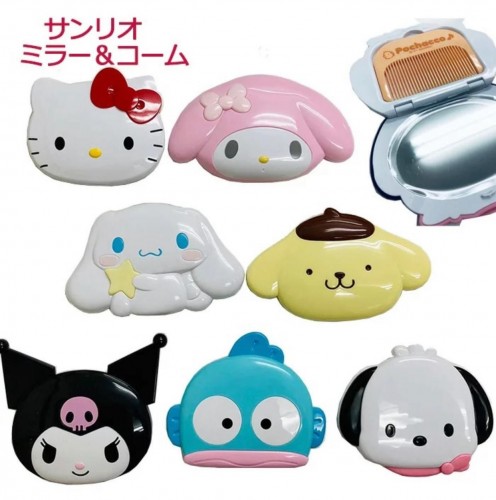 20220921(O)正版授權✅日本Sanrio MINI 鏡+梳SET